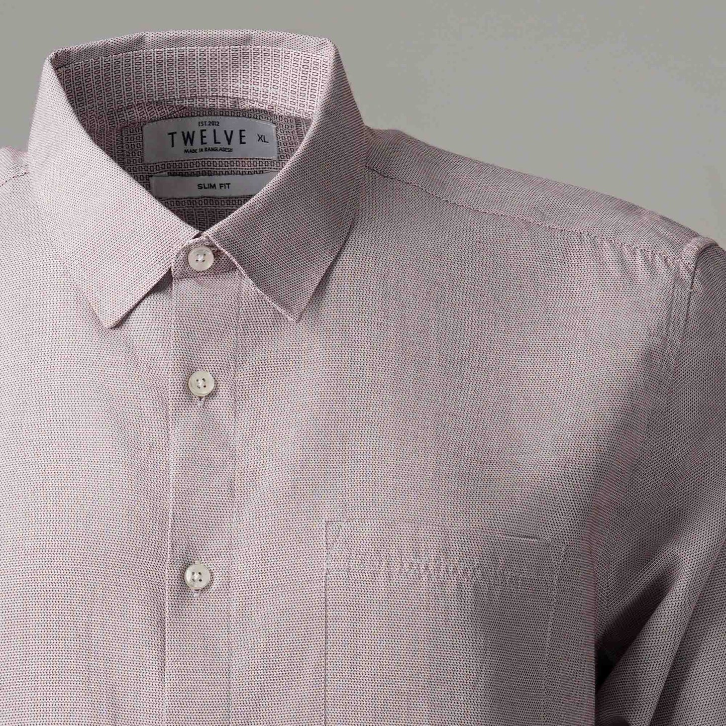 Mens Maroon Formal Shirt