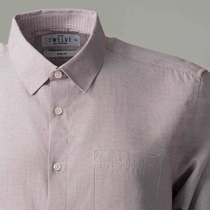 Mens Maroon Formal Shirt