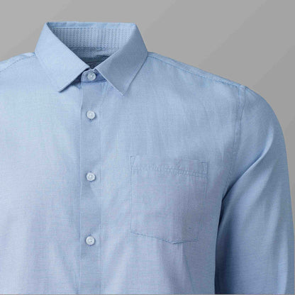 Mens Blue Formal Shirt