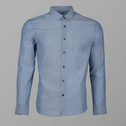 Mens Deep Blue Stripe Shirt