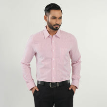 Load image into Gallery viewer, MENS FORMAL SHIRT-RED STRIPE
