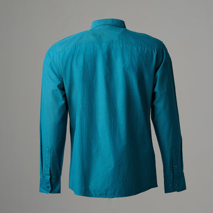 Mens Sea Green Formal Shirt