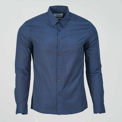 Mens Formal Navy Shirt