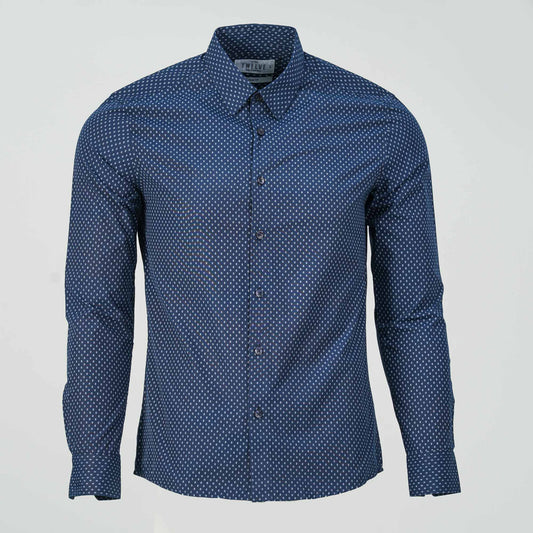 Mens Formal Navy Shirt