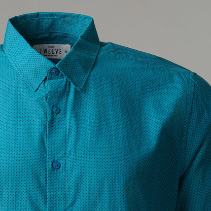 Mens Sea Green Formal Shirt