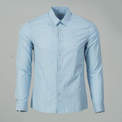 Mens Formal Blue Shirt