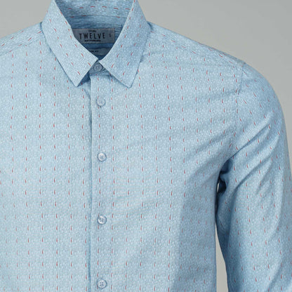 Mens Formal Blue Shirt