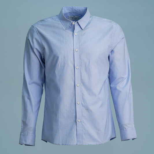 Mens Formal Blue Shirt