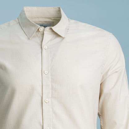 Mens Formal Cream Shirt