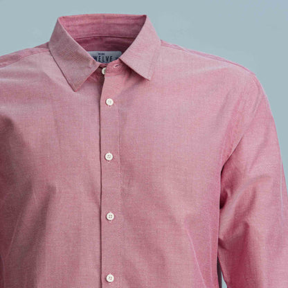 Men's Formal Red Shirt