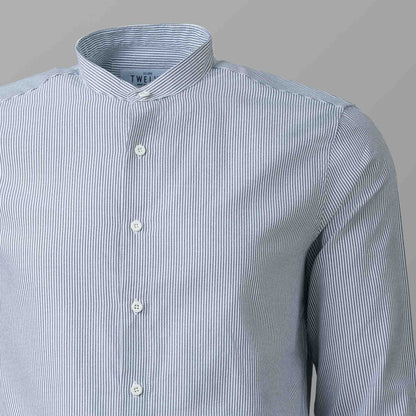 Mens Black Strip Shirt