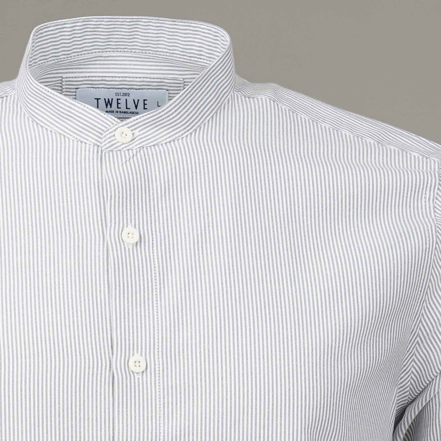 Mens Ash Strip Formal Shirt