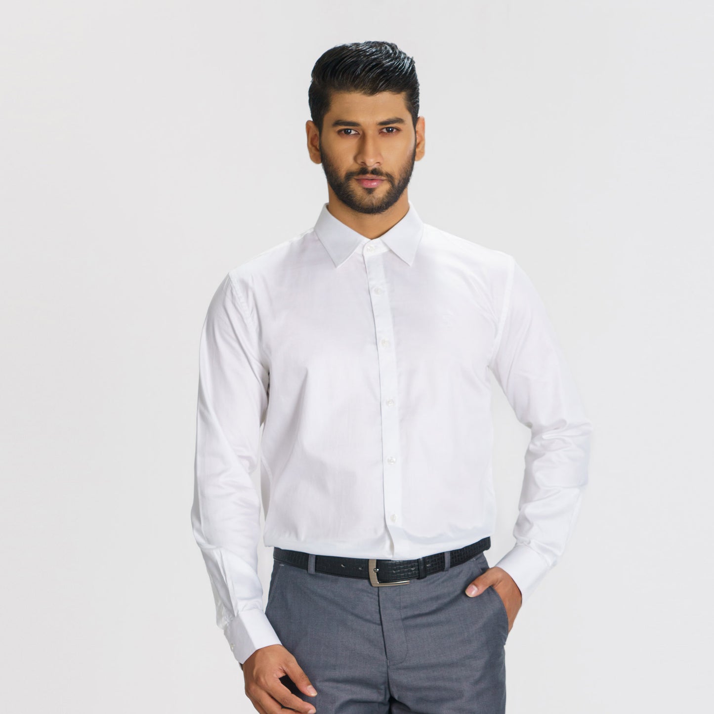 Mens White Formal Shirt