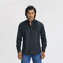 Load image into Gallery viewer, MENS FORMAL SHIRT-BLACK
