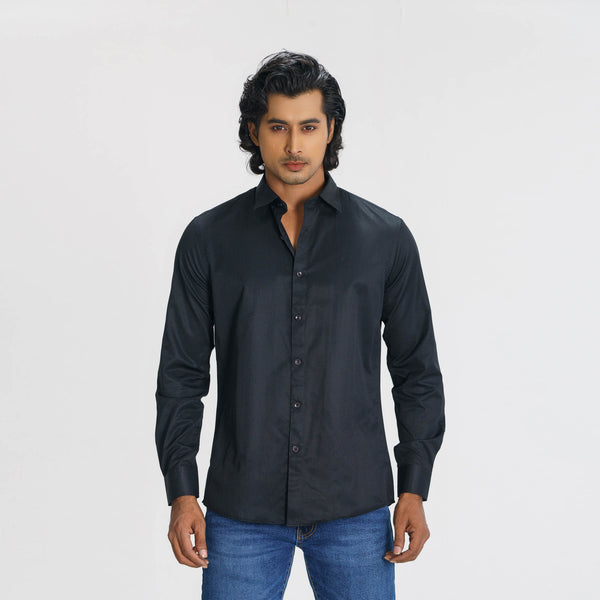 MENS FORMAL SHIRT-BLACK