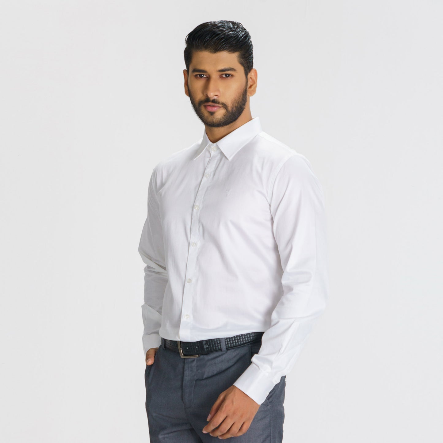 Mens White Formal Shirt