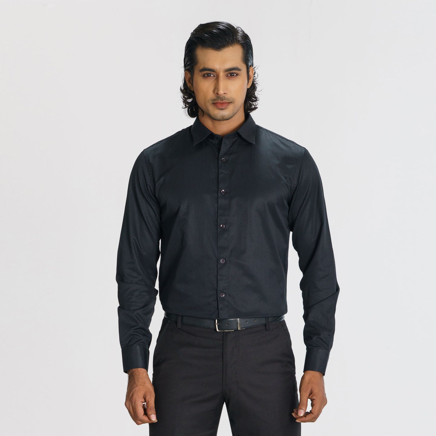 MENS FORMAL SHIRT-BLACK