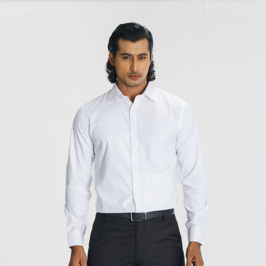 Mens White Formal Shirt