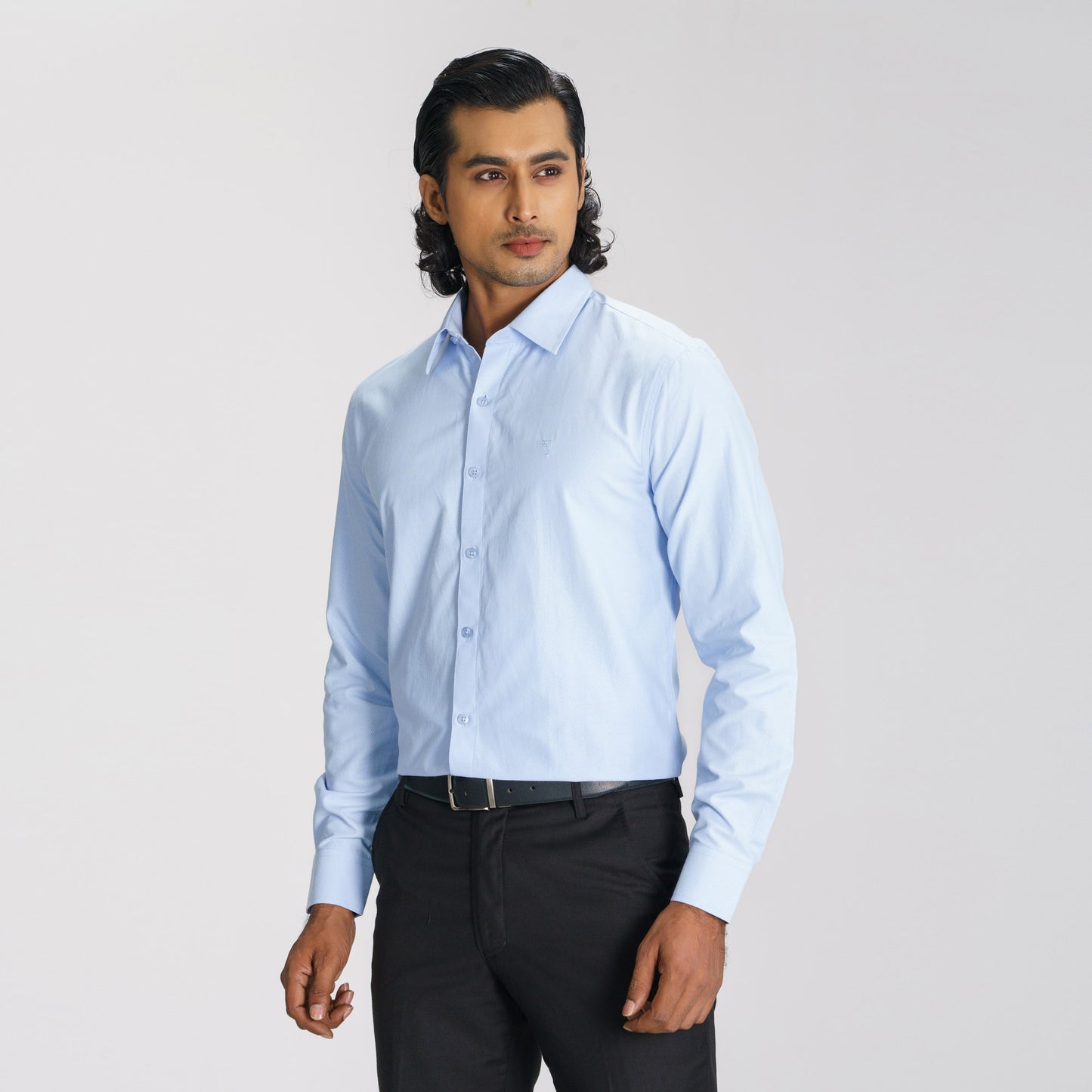 Mens Sky Blue Formal Shirt