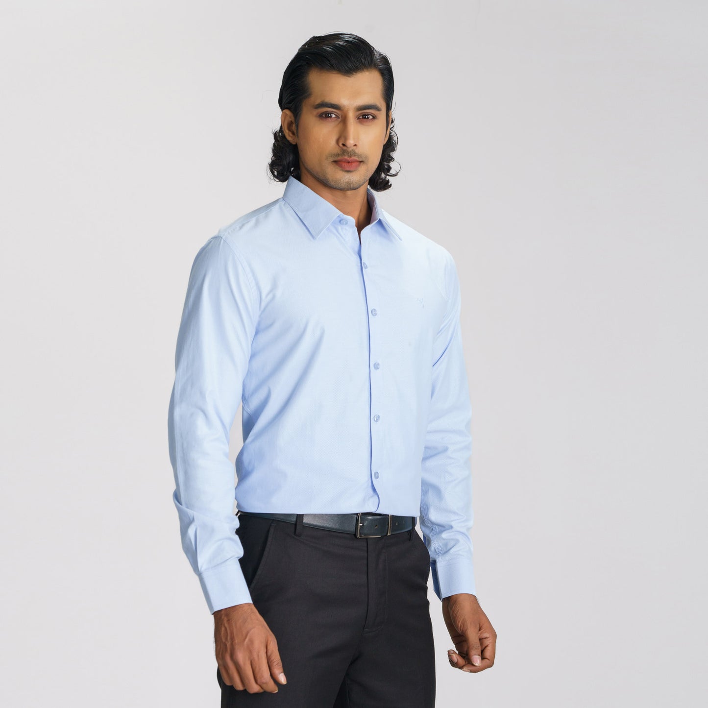 Mens Sky Blue Formal Shirt