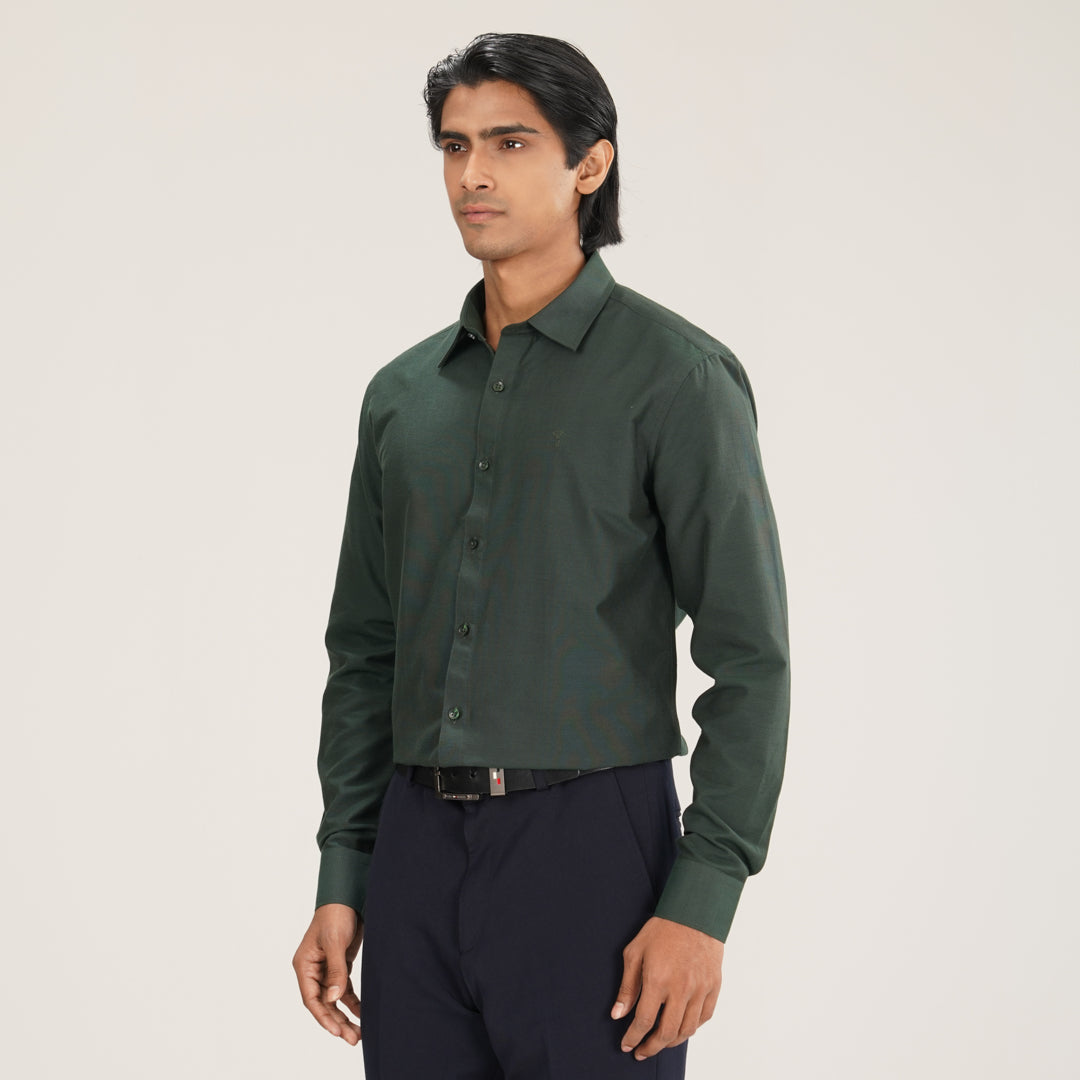 Mens Formal Shirt-Green