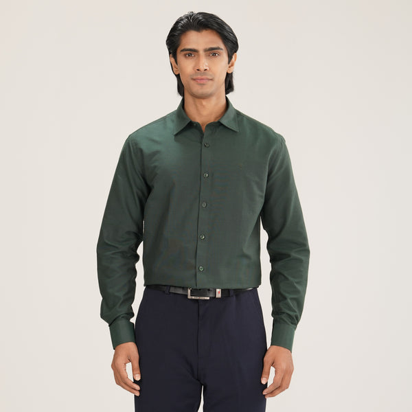 Mens Formal Shirt-Green