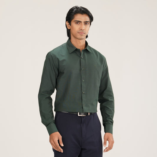 Mens Formal Shirt-Green