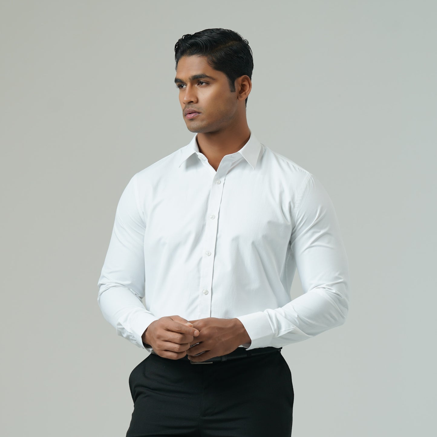 Mens White Formal Shirt