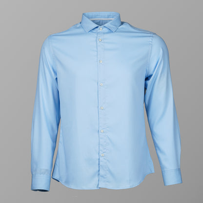 Mens Sky Blue Formal Shirt