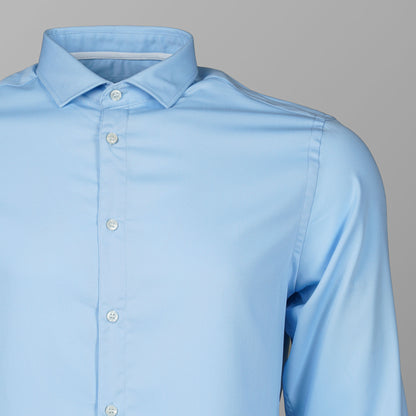 Mens Sky Blue Formal Shirt