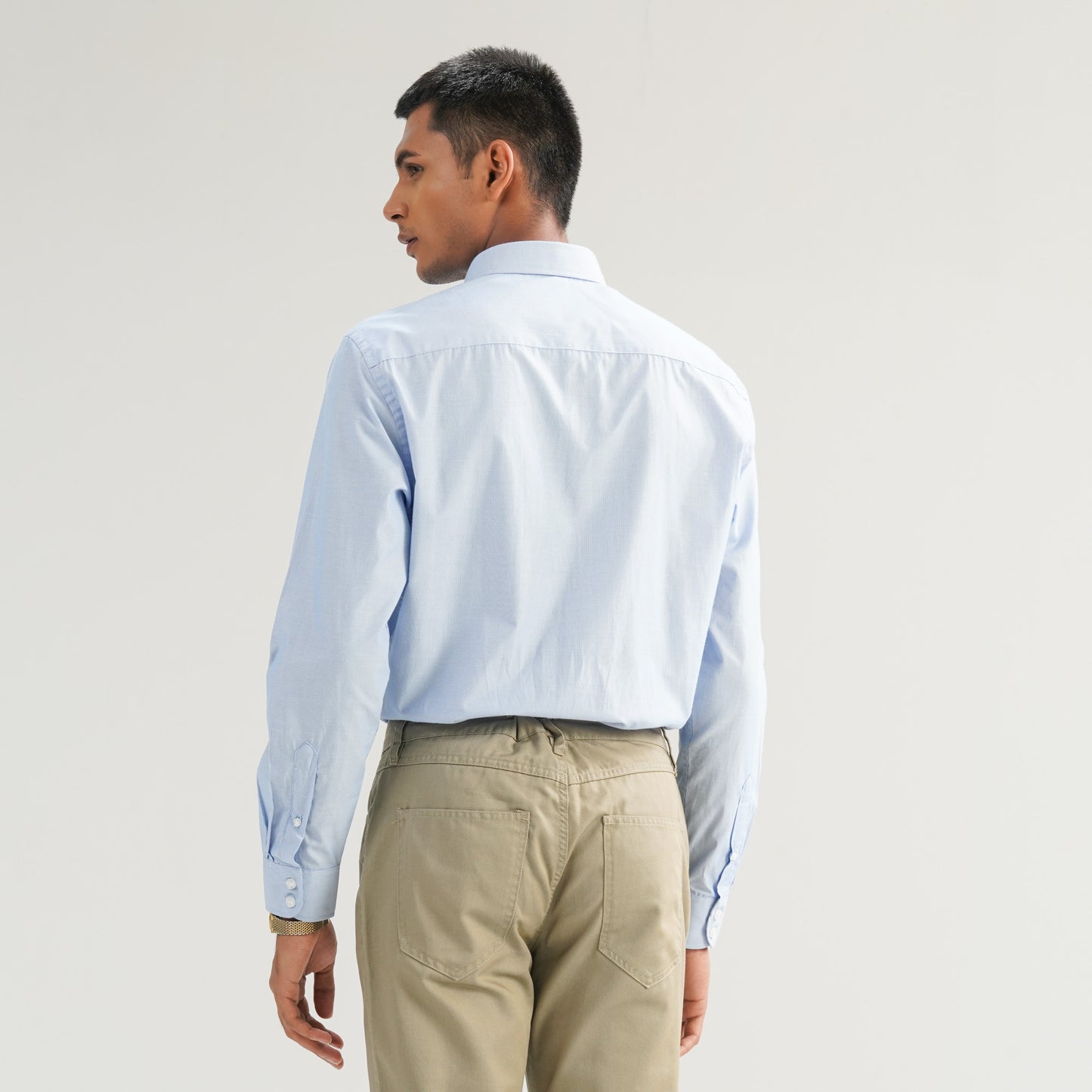 Mens Sky Blue Formal Shirt