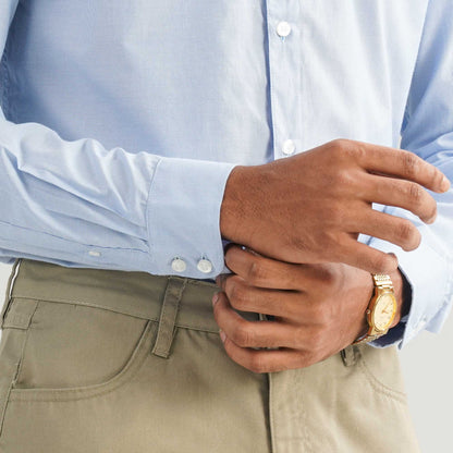 Mens Sky Blue Formal Shirt