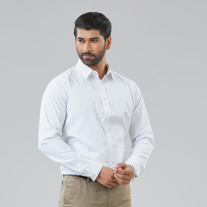 Mens White Formal Shirt