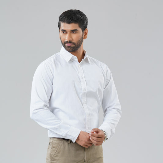 Mens White Formal Shirt
