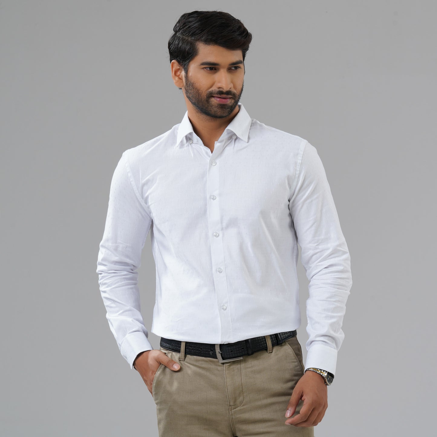 Mens White Formal Shirt