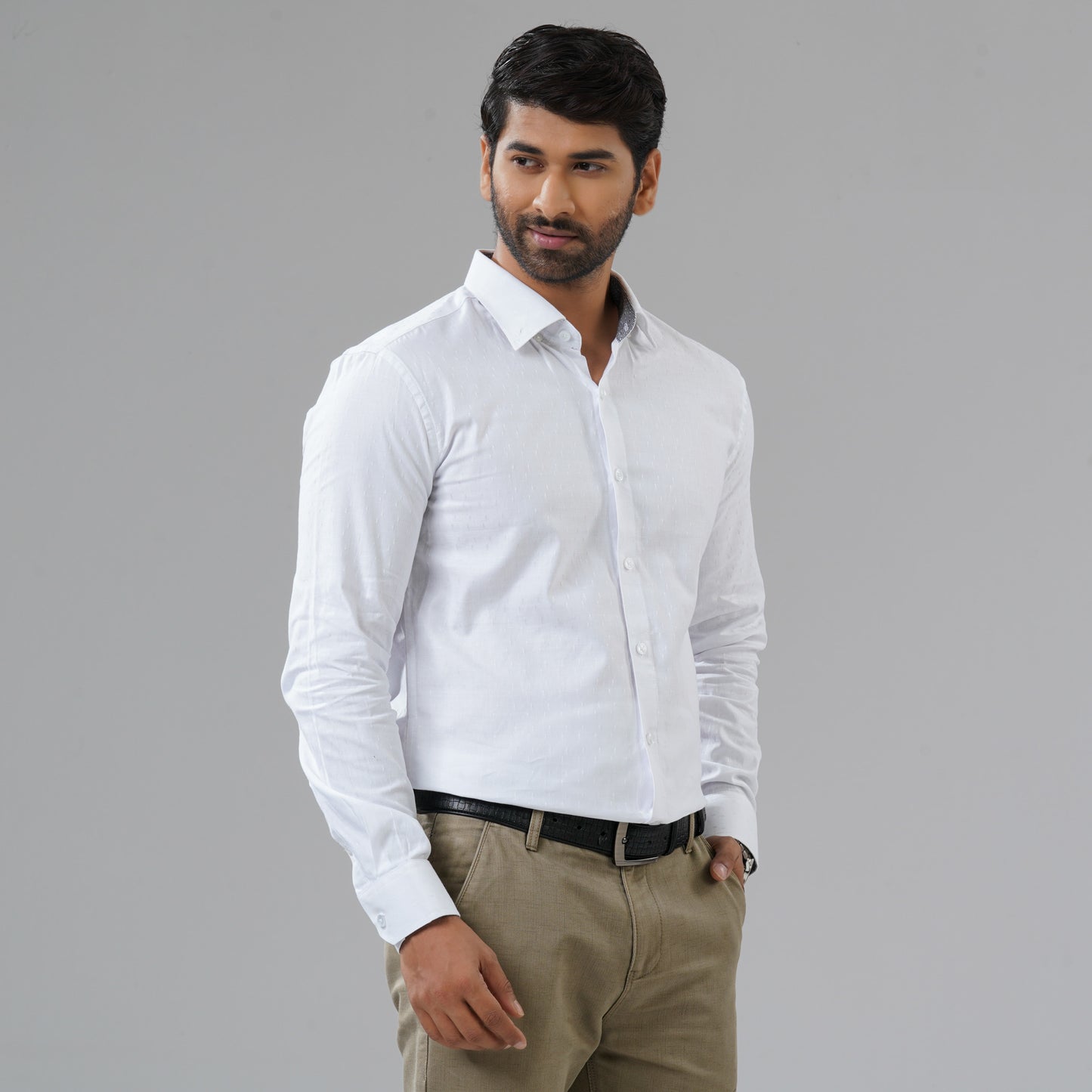 Mens White Formal Shirt