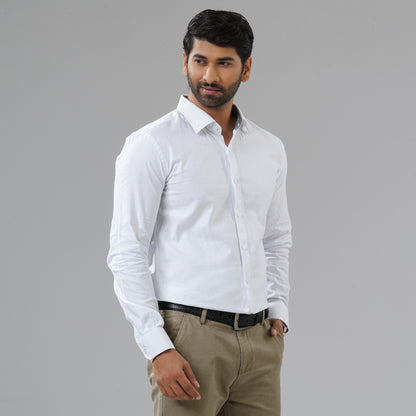 Mens White Formal Shirt