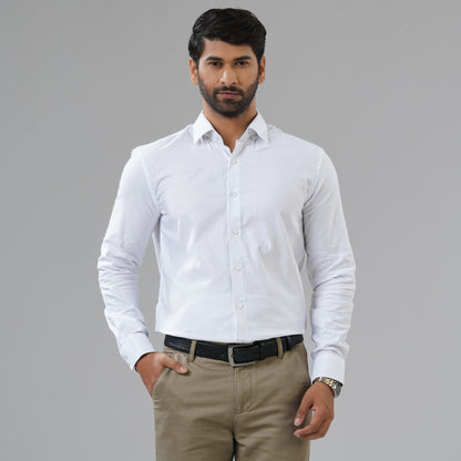 Mens White Formal Shirt