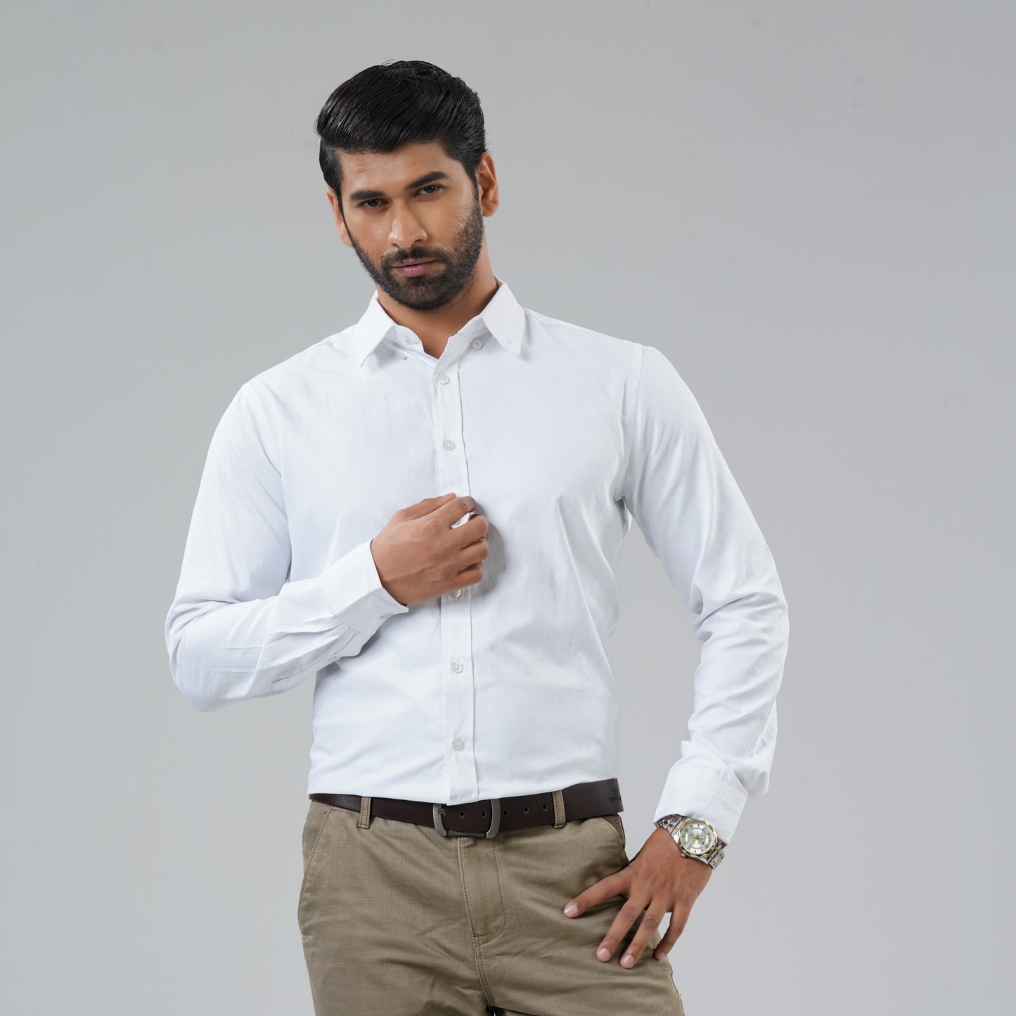 Mens White Formal Shirt