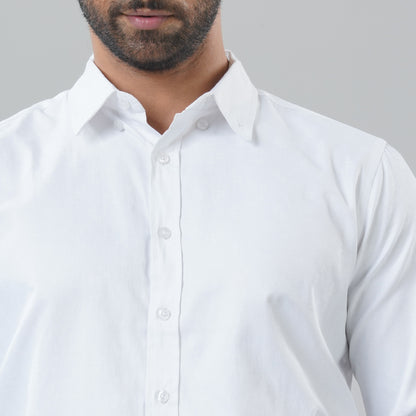Mens White Formal Shirt