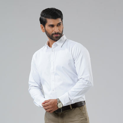 Mens White Formal Shirt