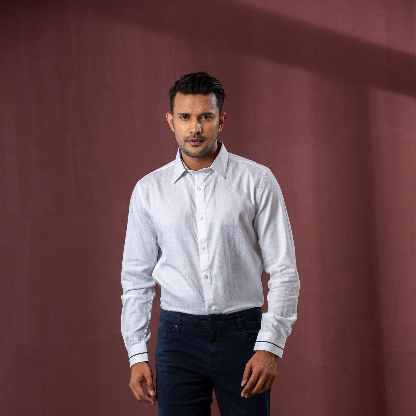 Mens White Formal Shirt