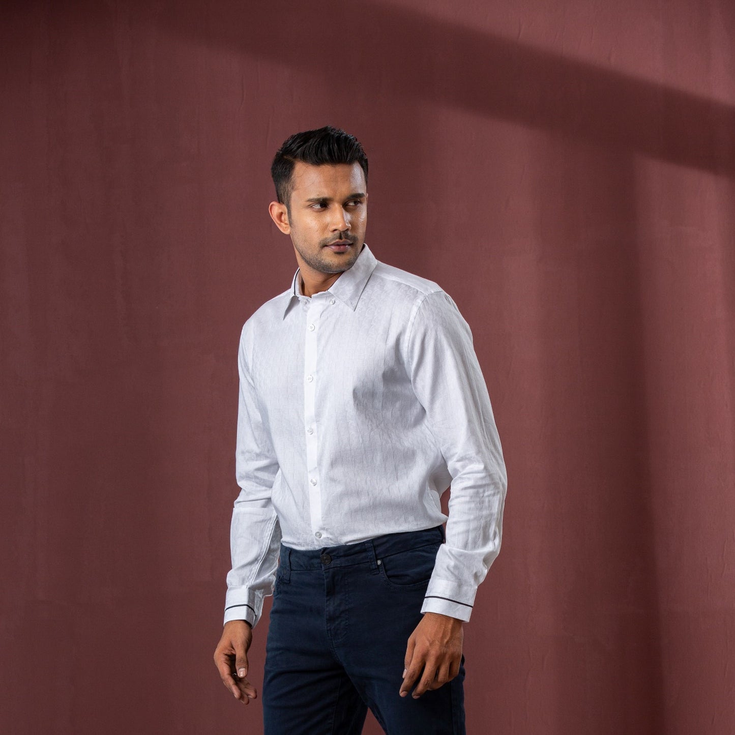 Mens White Formal Shirt