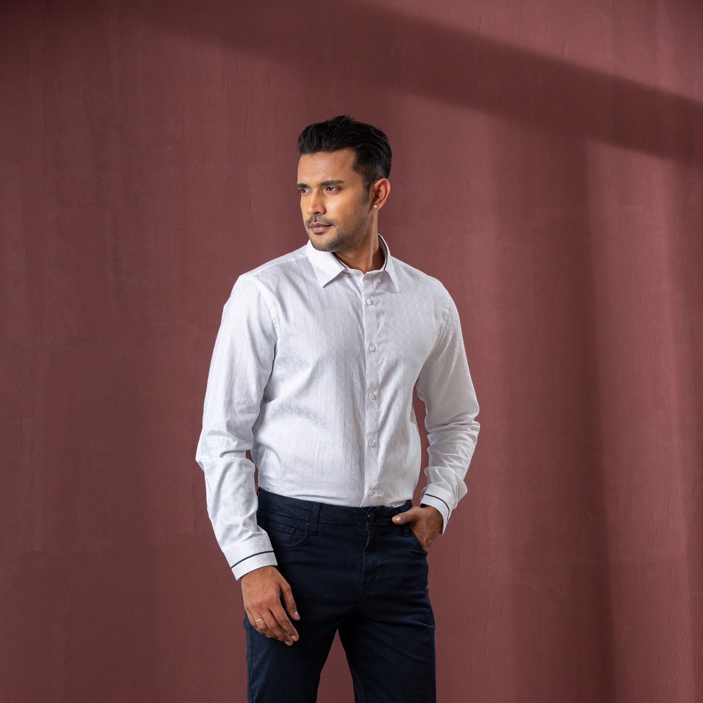 Mens White Formal Shirt