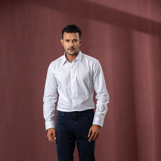 Mens White Formal Shirt