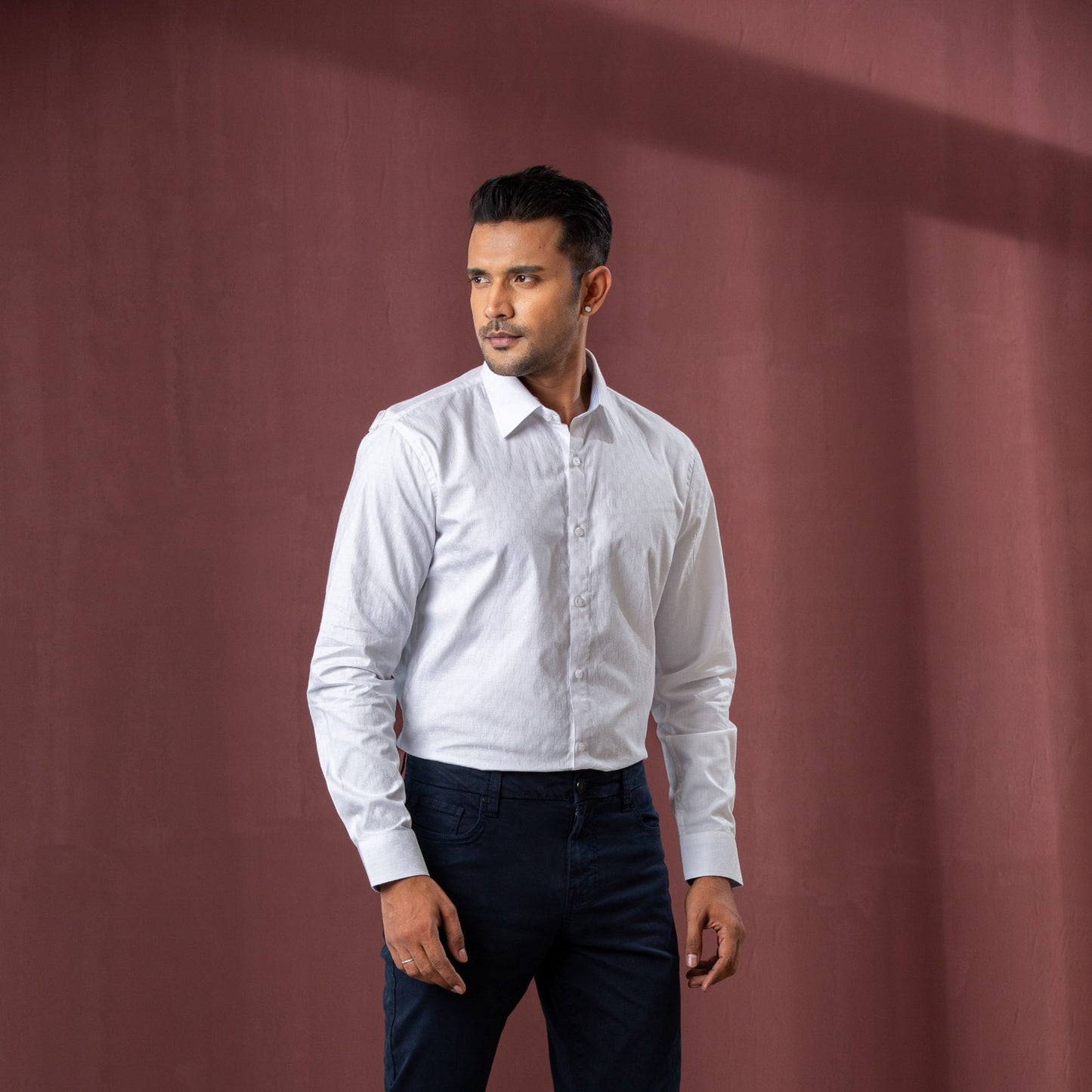 Mens White Formal Shirt