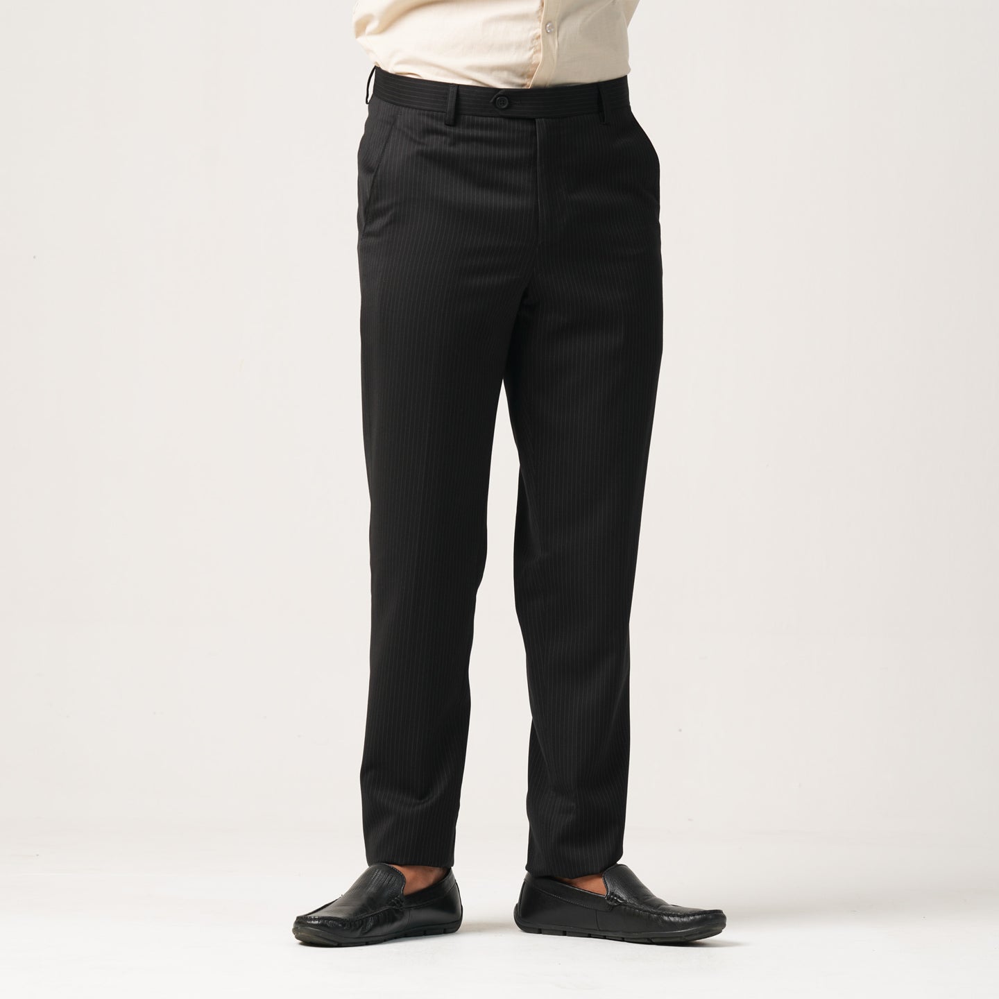 MENS FORMAL PANT-BLACK STRIPE