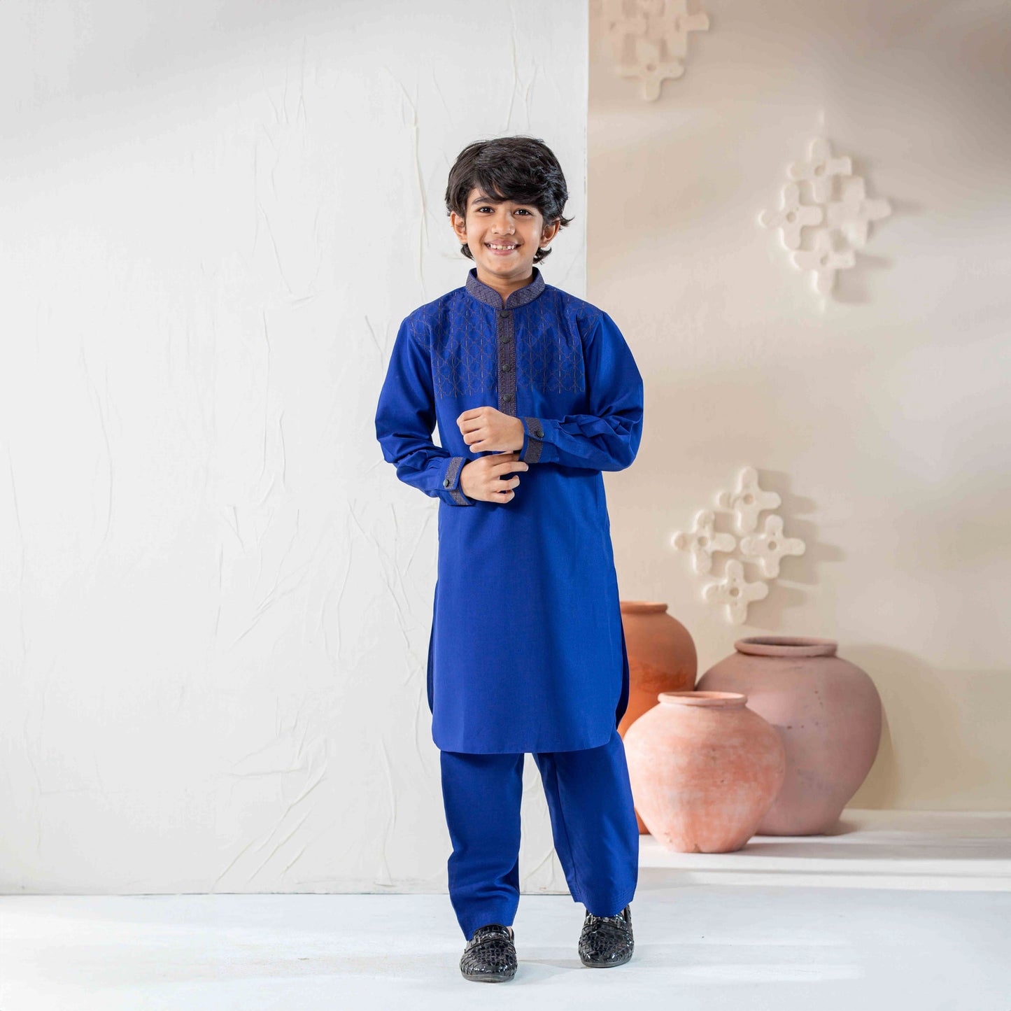 Boys Navy Blue Kabli