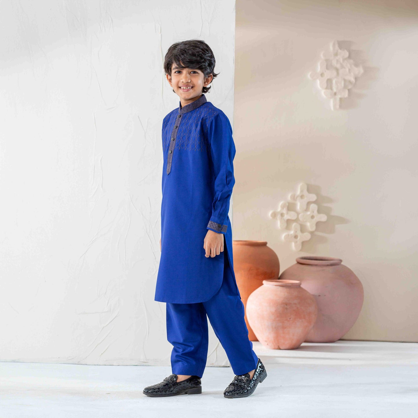 Boys Navy Blue Kabli