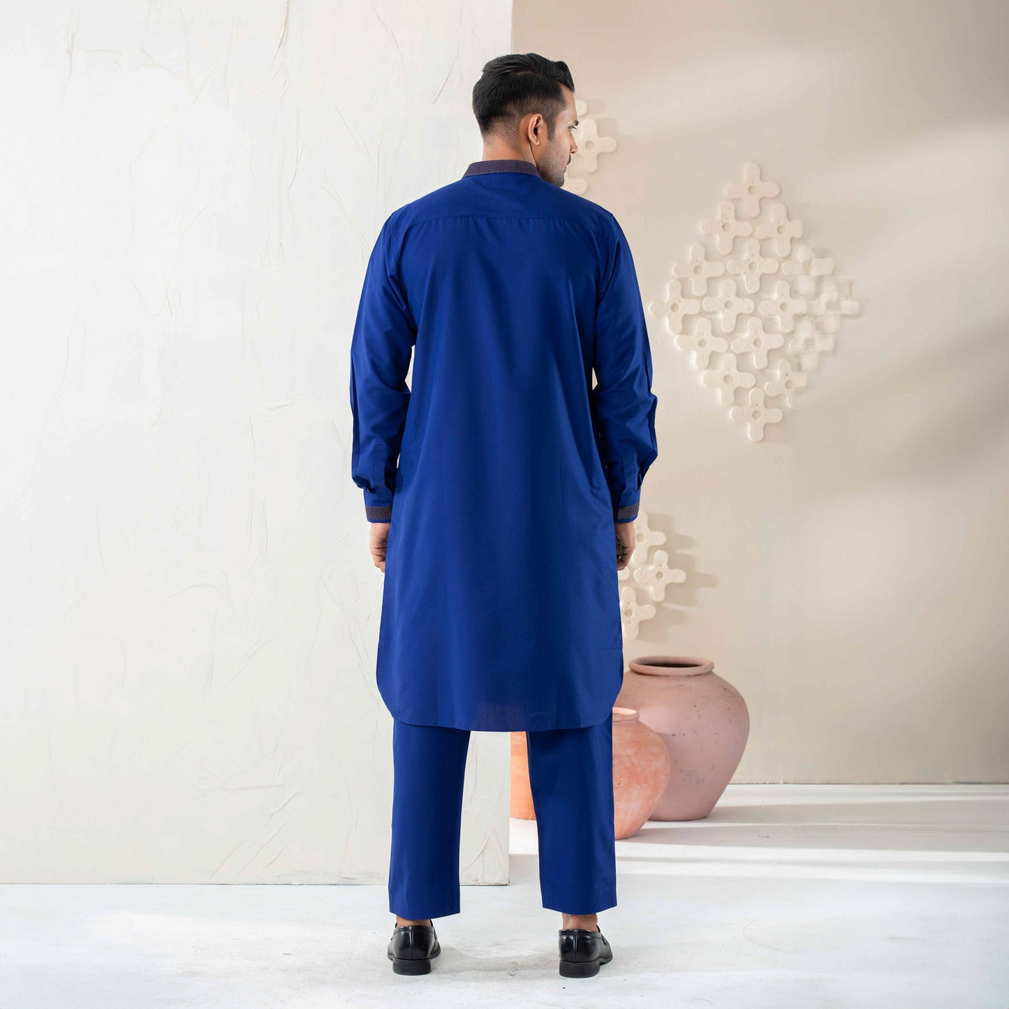 Mens Embroidered Kabli Set